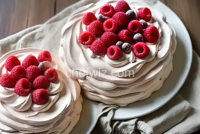 Chocolate Raspberry Pavlova