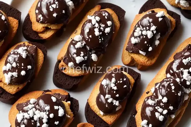 Chocolate Sea Salt Crostini