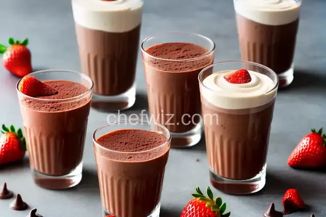Chocolate-Strawberry-Baileys® Pudding Shots