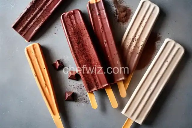Chocolate-Tahini Ice Pops