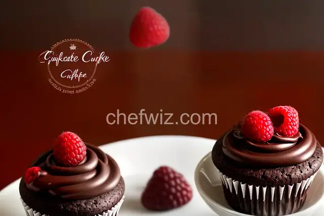 Chocolate Vodka Raspberry Rock Star Cupcake