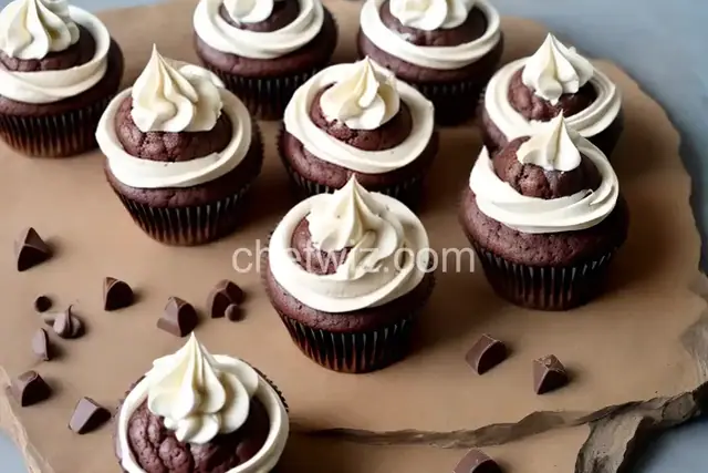 Chocolate and Cream Cheese Cupcakes