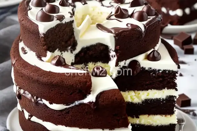 Chocolate and Vanilla Checkered Flag Cake