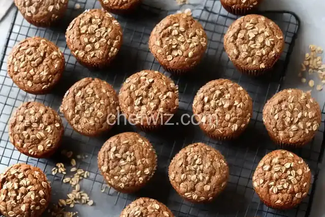 Chocolate–Peanut Butter Oatmeal Muffins