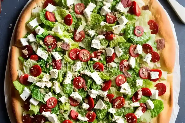 Chopped Caesar Salad Pizza