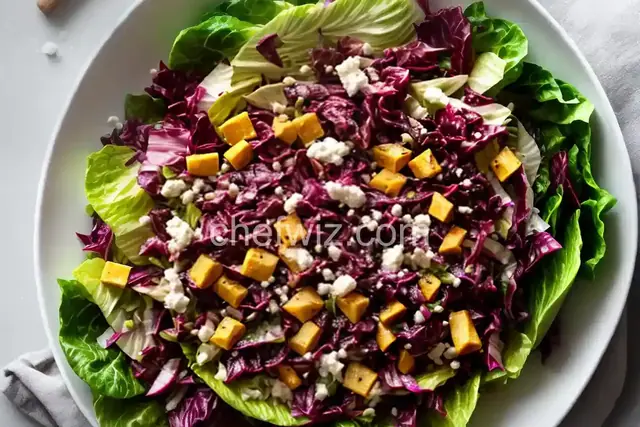 Chopped Romaine and Radicchio Salad