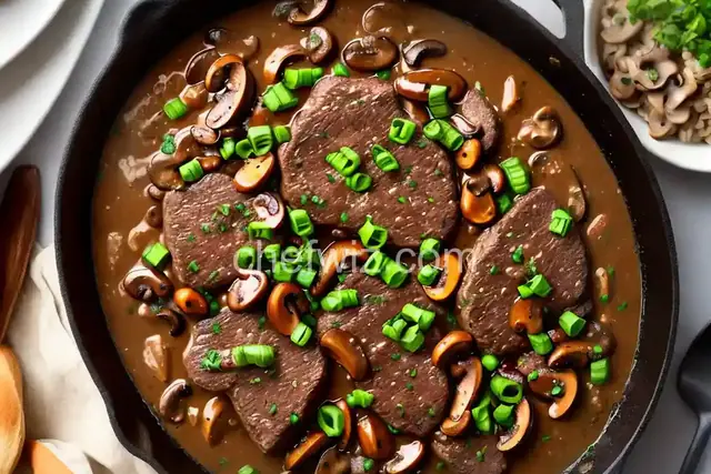 Chopped Steak and Mushroom Onion Gravy
