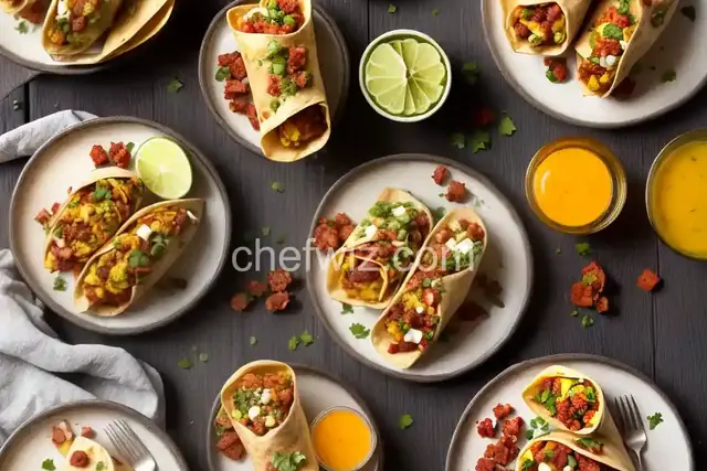 Chorizo-Potato Breakfast Burritos