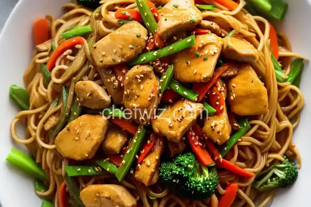 Chow Mein with Chicken and Vegetables