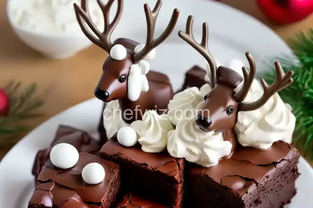 Christmas Reindeer Brownies