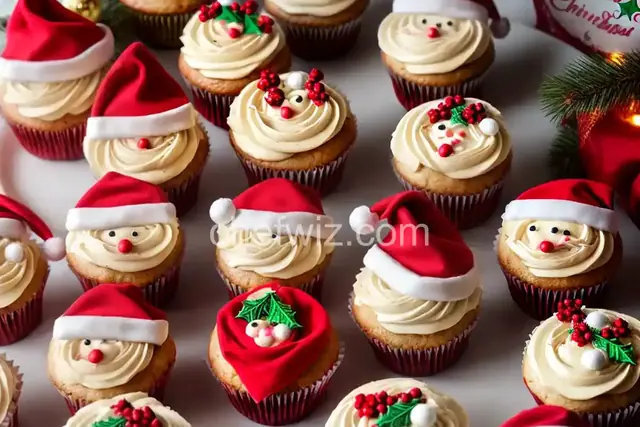 Christmas Santa Cupcakes