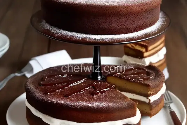 Churro Cake with Spiced Chocolate Sauce