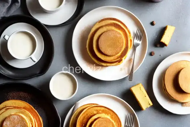 Churro Pancakes with Sweet Milk Glaze