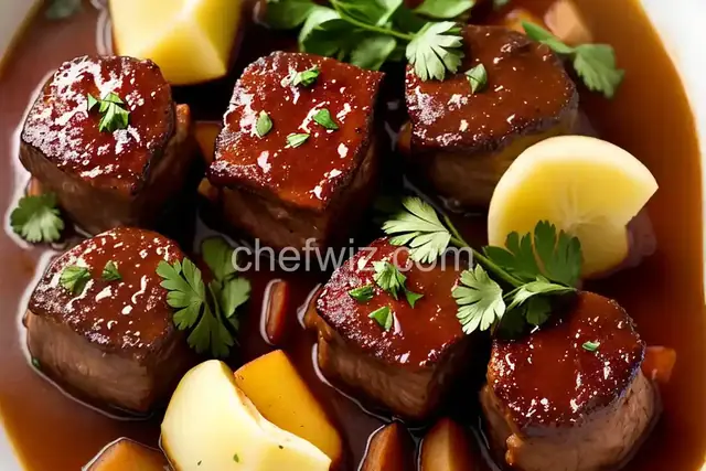 Cider-Braised Pork Cheeks