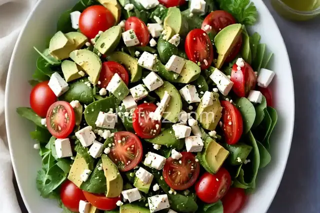 Cilantro, Avocado, Tomato, and Feta Salad