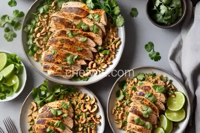 Cilantro Chicken with Peanuts