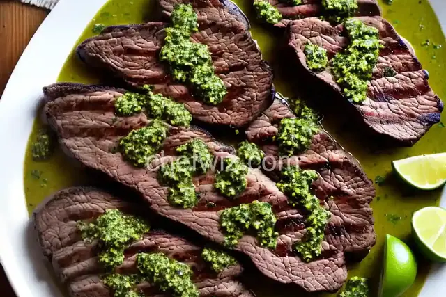 Cilantro-Lime Chimichurri Grilled Steak