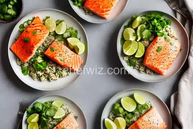 Cilantro Lime Salmon Bowls