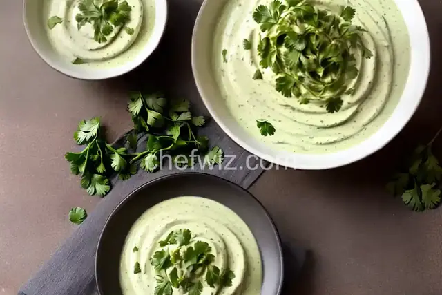 Cilantro Serrano Cream Sauce