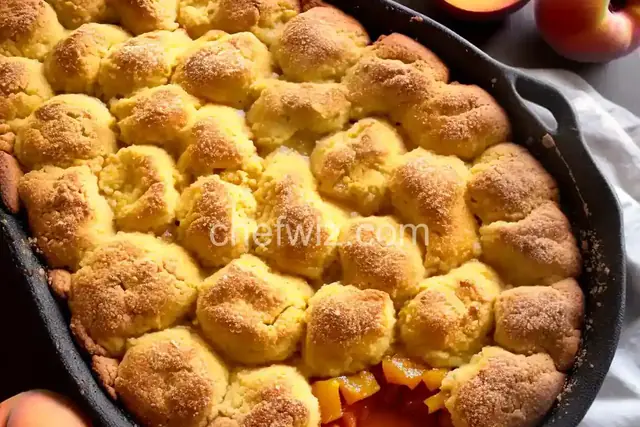 Cin-ful Peach Cobbler