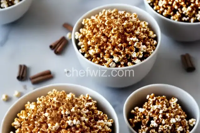 Cinnamon Maple Caramel Popcorn