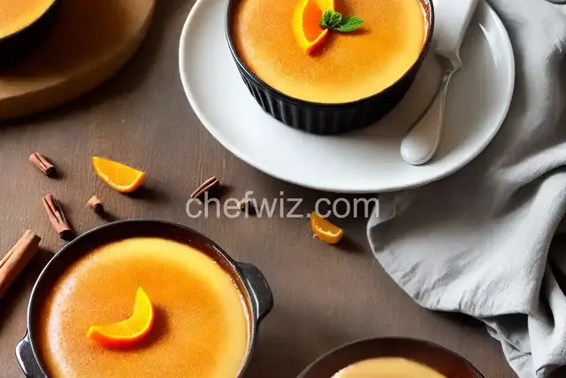 Cinnamon and Orange Creme Brulee