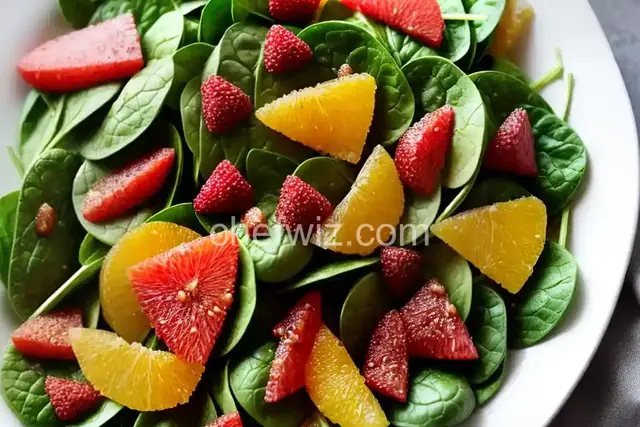 Citrus and Cinnamon Spinach Salad