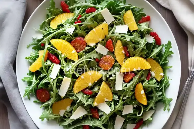 Citrusy Arugula Salad With Fennel and Parmesan