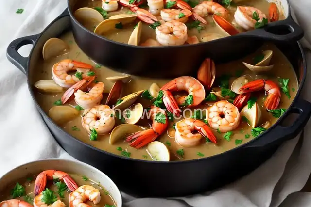 Clam, Shrimp, & Scallop Pan Roast