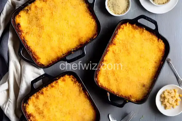 Classic Baked Macaroni and Cheese Casserole With Cheddar and Gruyère