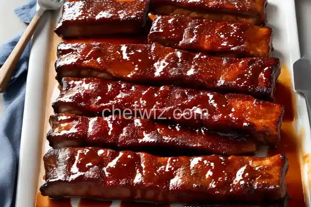Classic Barbecue Pork Ribs with Smoky Bacon Barbecue Sauce