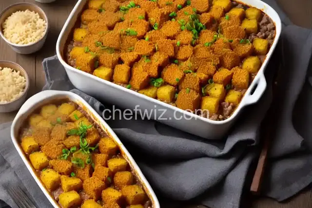 Classic Beef Tot Hotdish