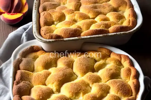 Classic Bisquick Peach Cobbler