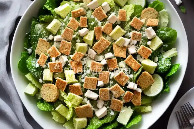 Classic Caesar Salad with Homemade Croutons