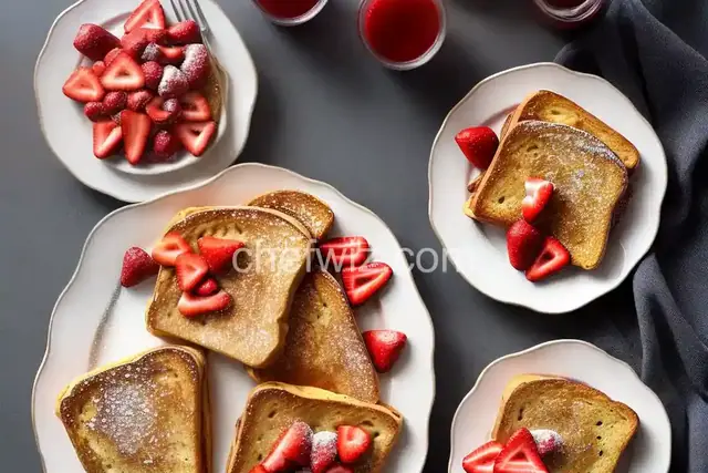 Classic French Toast with Strawberry Syrup