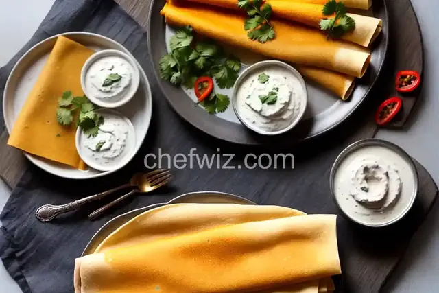 Classic Masala Dosa with Coconut Chutney
