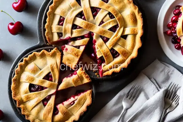 Classic Sour Cherry Pie With Lattice Crust