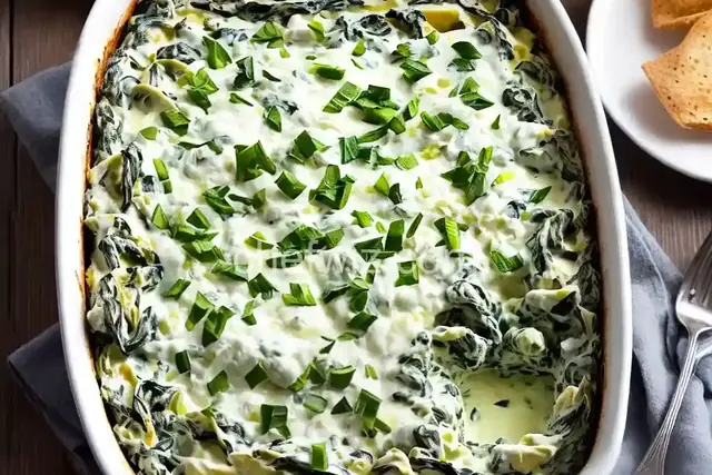 Classic Spinach-Artichoke Dip With Mozzarella and Parmesan