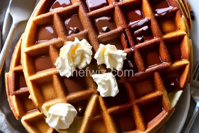 Coconut Chocolate Chip Waffles