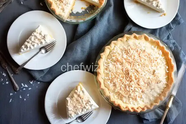 Coconut Cream Pie With Macaroon Press-In Crust