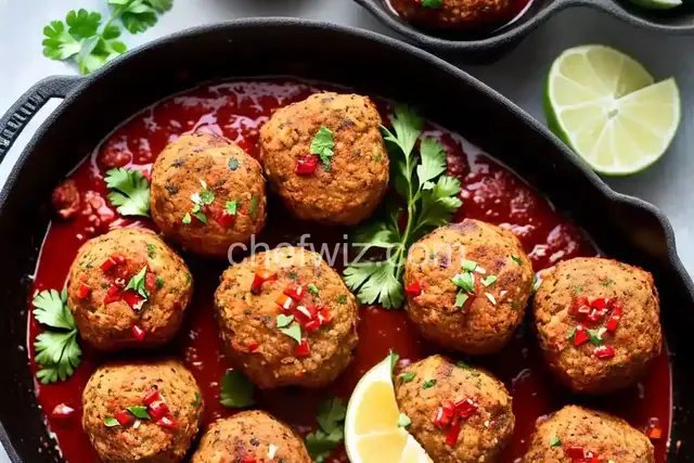 Coconut-Harissa Meatballs
