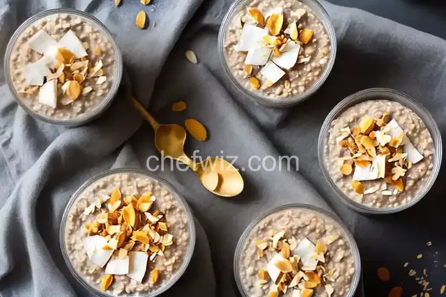 Coconut Overnight Oats with Protein Powder