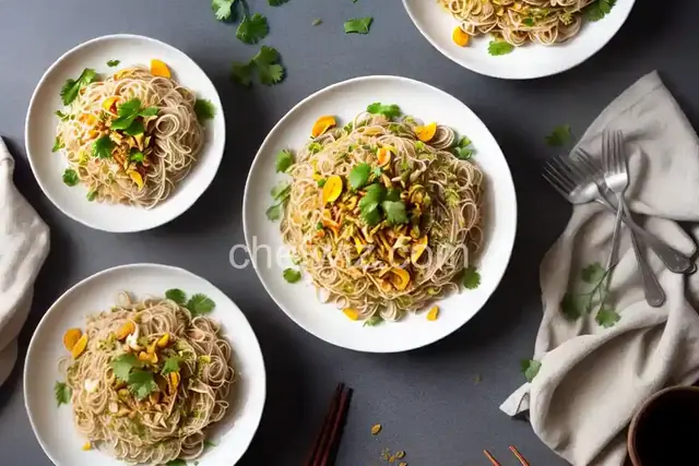 Coconut Rice Noodles with Ginger and Turmeric