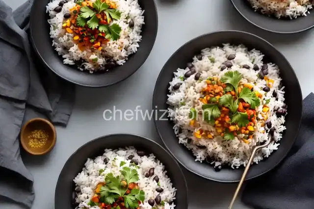 Coconut Rice with Black Beans