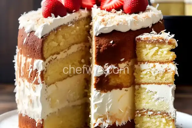 Coconut Southern Comfort Layer Cake