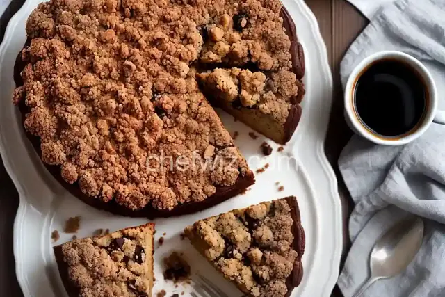 Coffee Cake with Chocolate Streusel