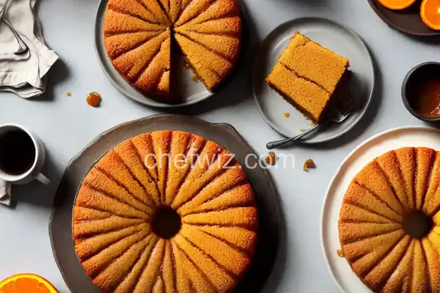 Coffee Cake with Orange Marmalade and Orange Glaze