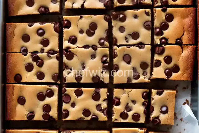 Coffee Chocolate Chip Blondies