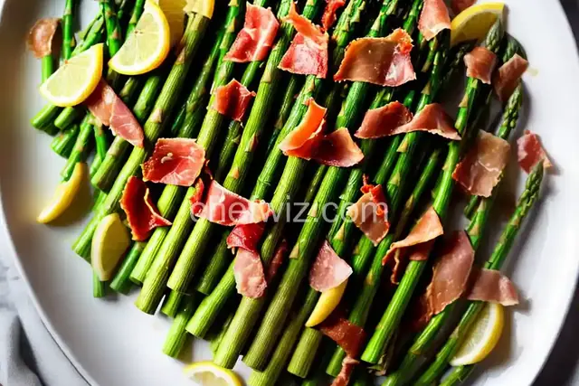 Cold Asparagus with Prosciutto and Lemon