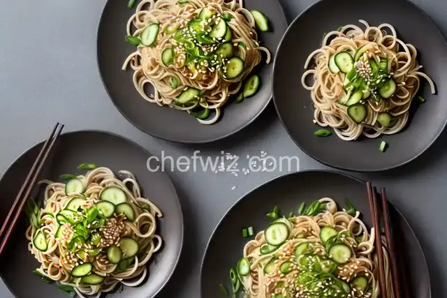 Cold Sesame Noodles with Cucumber